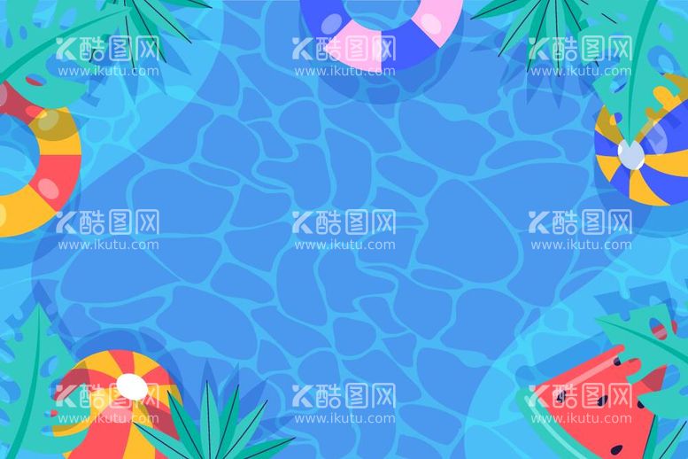 编号：95161411262210342351【酷图网】源文件下载-夏季创意泳池背景