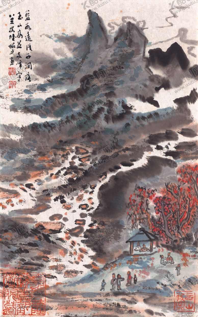 编号：93884609210001284740【酷图网】源文件下载-水墨传统国画山水