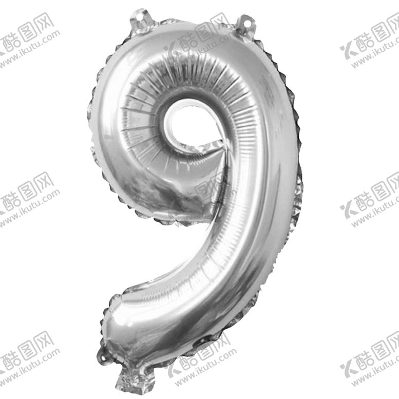 编号：65440809291056341929【酷图网】源文件下载-银色气球字9