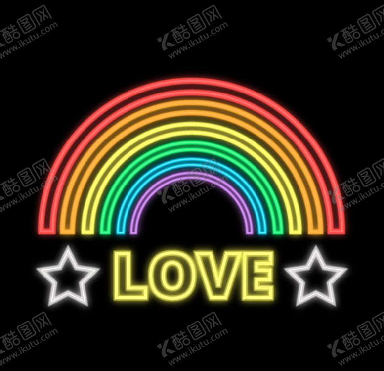 编号：60370410101540118340【酷图网】源文件下载-霓虹英文字体设计