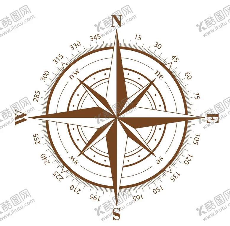 编号：53621009220340015807【酷图网】源文件下载-指南针矢量