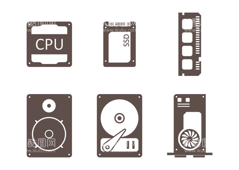 编号：94787303191810024738【酷图网】源文件下载-电脑配件图标图片