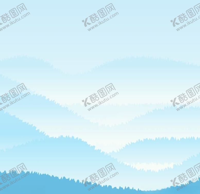 编号：55902910250546009675【酷图网】源文件下载-唯美渐变山峦插画背景素材蓝色