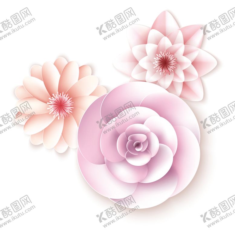 编号：33043106271708026832【酷图网】源文件下载-立体装饰花朵