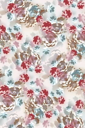 花卉图案多彩浪漫印花