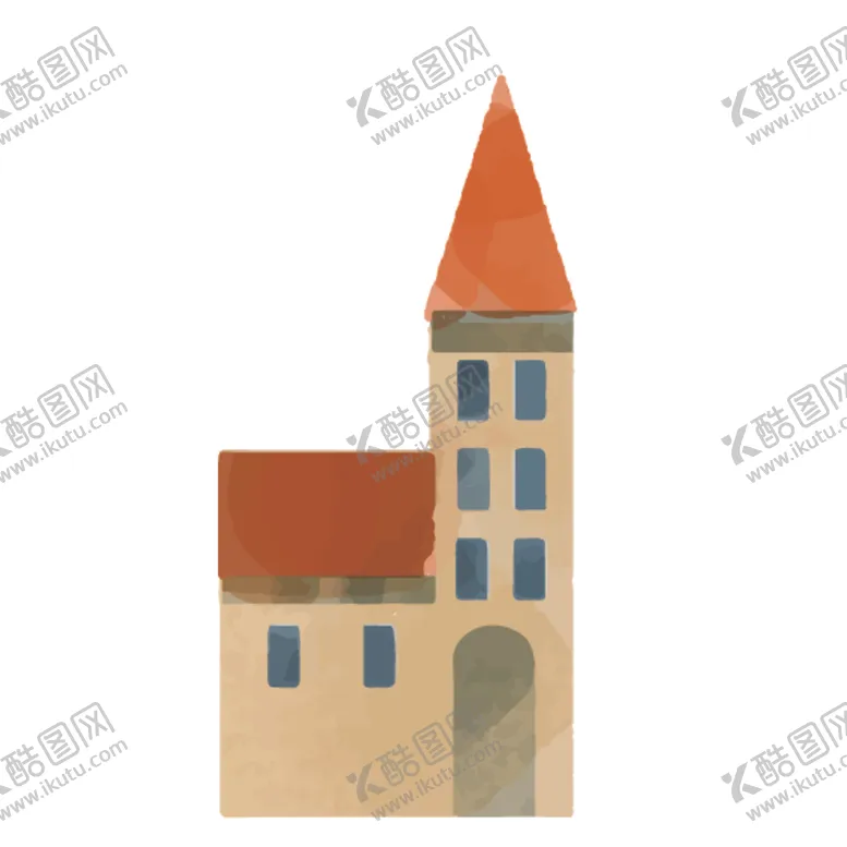 编号：83934609130343422679【酷图网】源文件下载-卡通房屋绘画图案