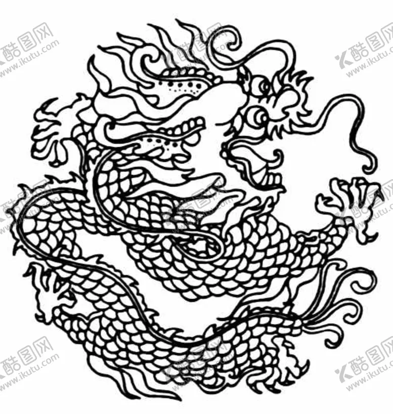 中式花边图案复古框欧框纹传统纹