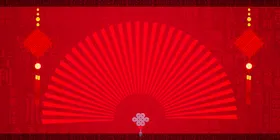红色背景颁奖晚会喜庆舞台展板颁奖仪式