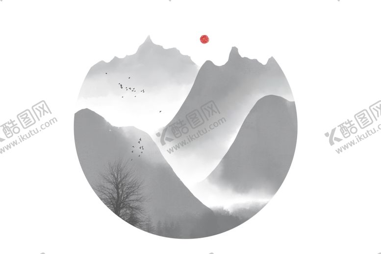 编号：63436409260913524777【酷图网】源文件下载-水墨山水