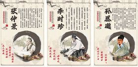 中医人物简介海报