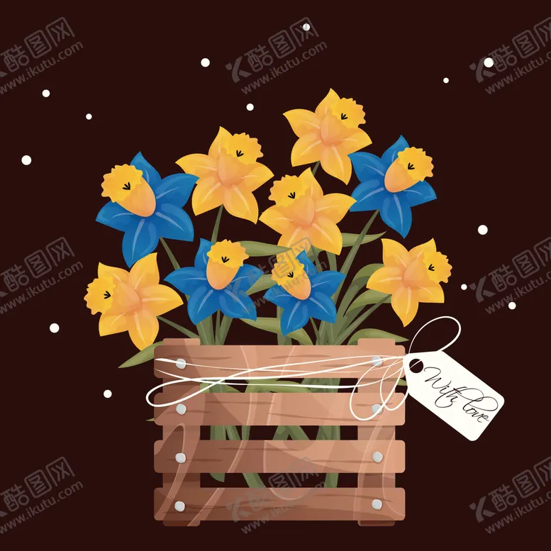 编号：57048110040518090245【酷图网】源文件下载-卡通水仙花