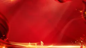 红色会议背景员工大招商企业年