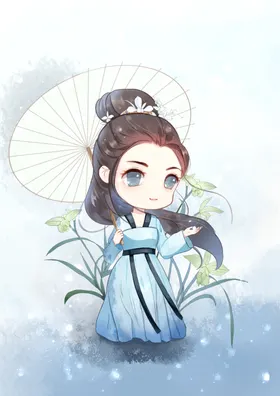 治愈系小清新创意海报图片卡通插画卡哇伊动漫人物