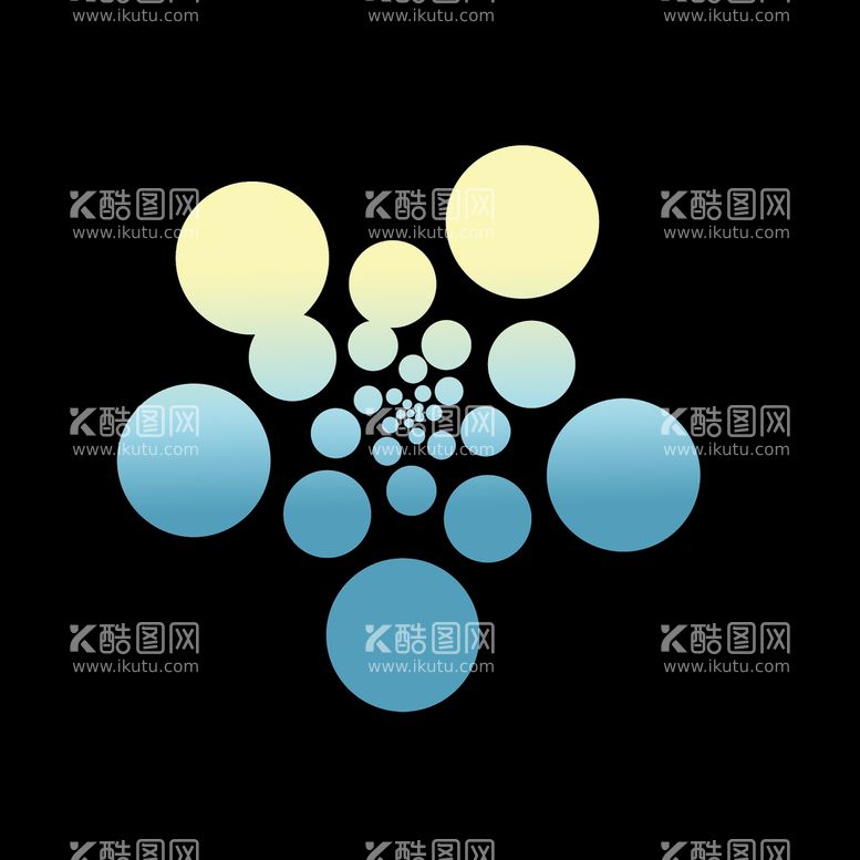 编号：84065309150349089580【酷图网】源文件下载-螺旋渐变背景圆点图案