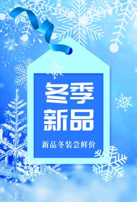 冬季新品促销活动宣传海报素材