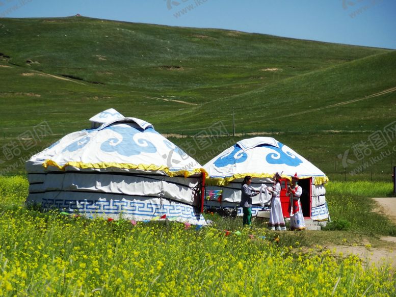 编号：59818109240036183112【酷图网】源文件下载-坝上草原蒙古包
