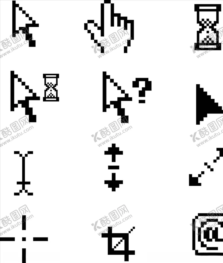 编号：30418007011516074350【酷图网】源文件下载-矢量鼠标箭头