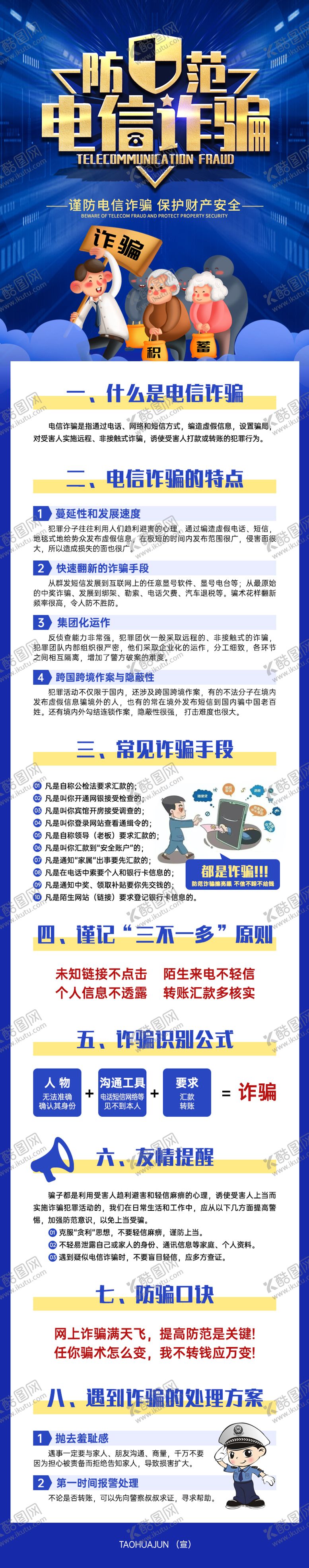 编号：19704709280508489998【酷图网】源文件下载-防范电信诈骗