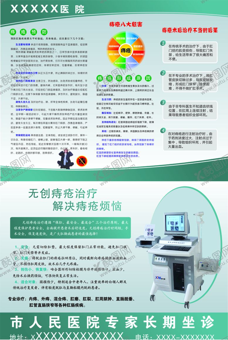 编号：31591501290410005064【酷图网】源文件下载-痔疮手术类宣传海报
