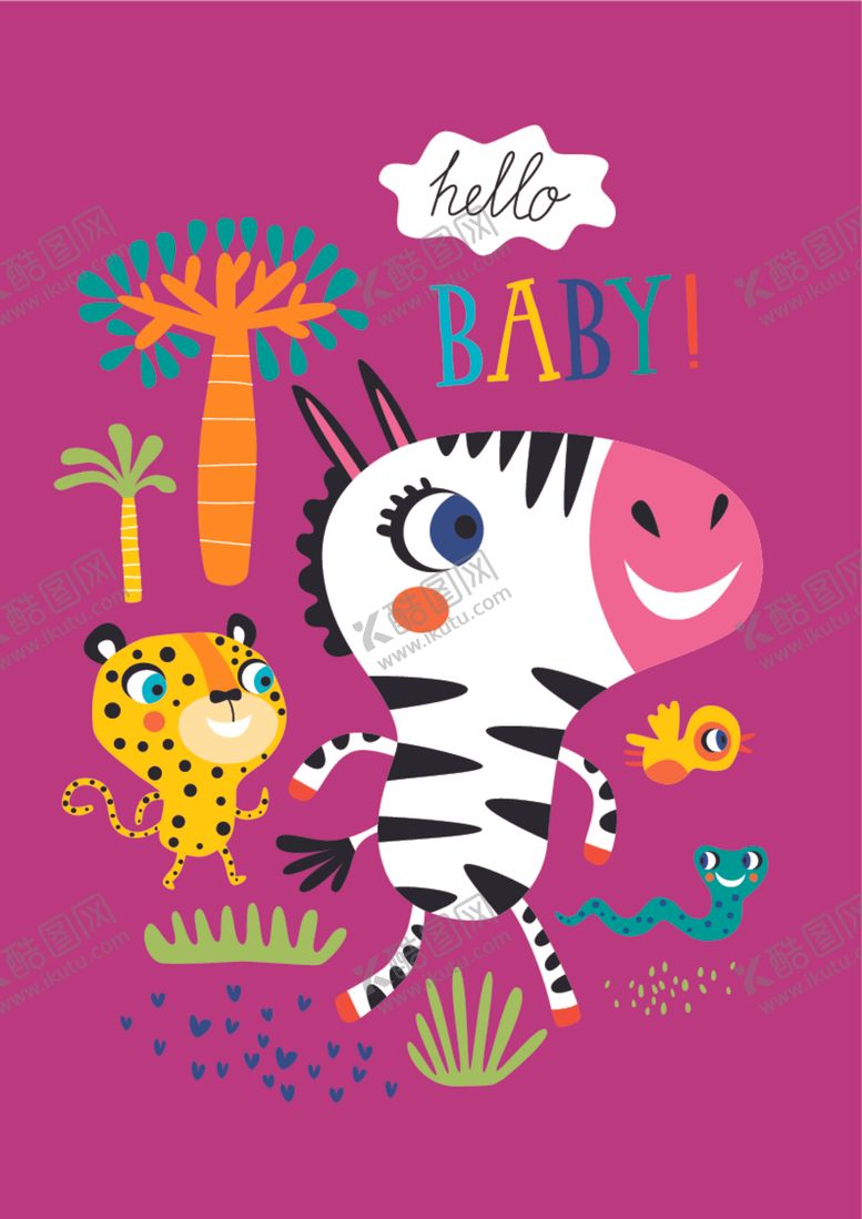 编号：44726809161514279532【酷图网】源文件下载-创意动物涂鸦插画