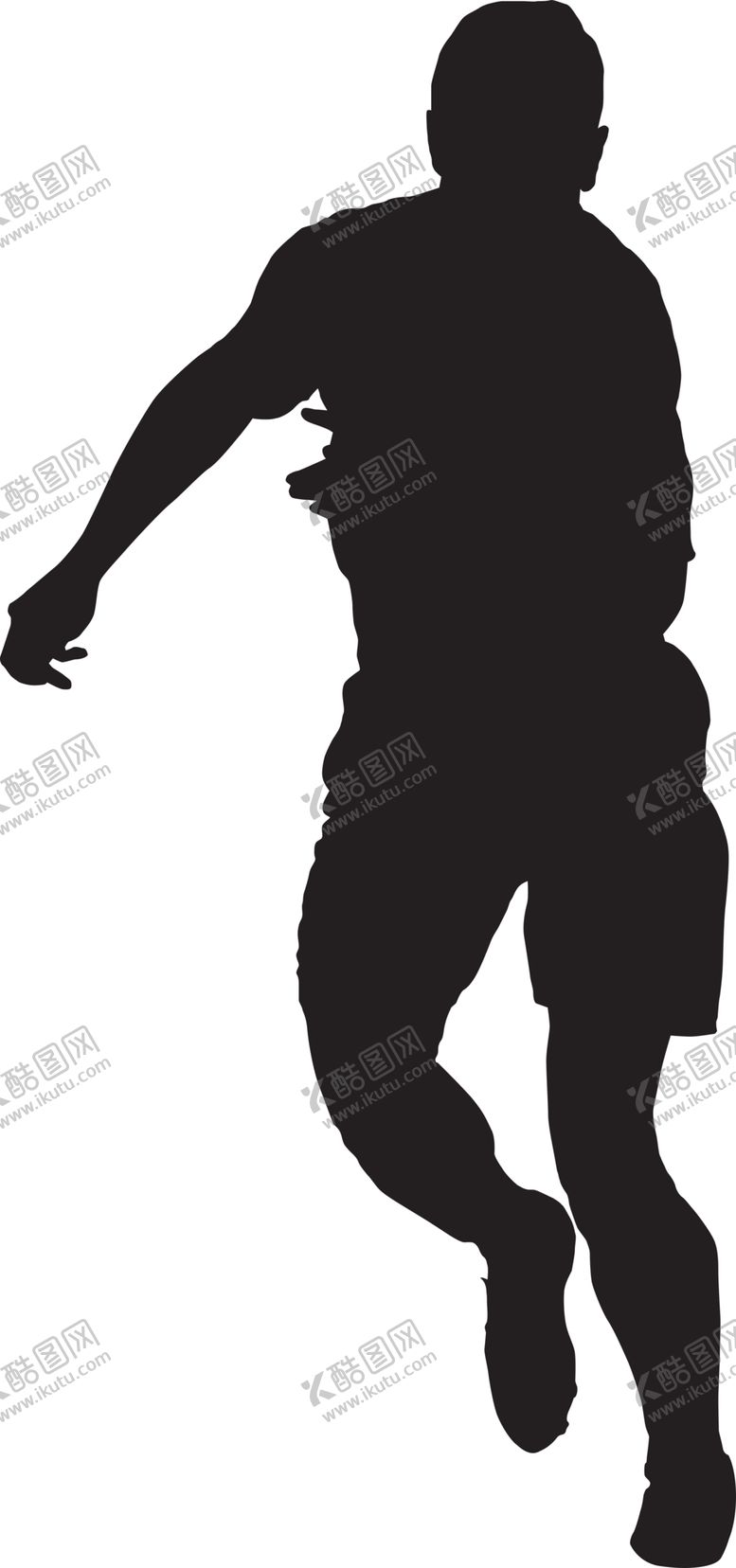 编号：65961105060253534056【酷图网】源文件下载-运动员剪影