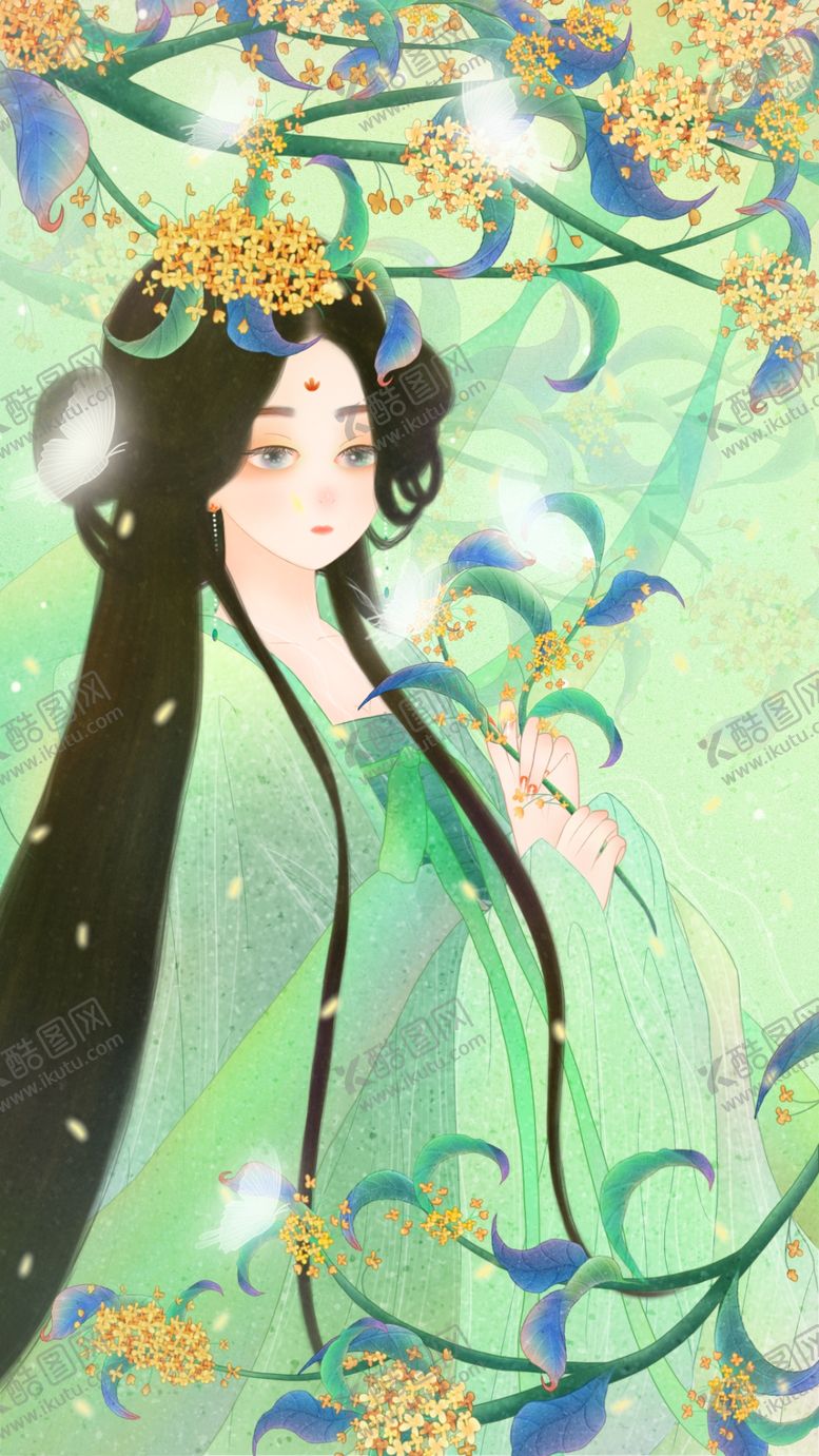 编号：39501804280100522030【酷图网】源文件下载-古风少女