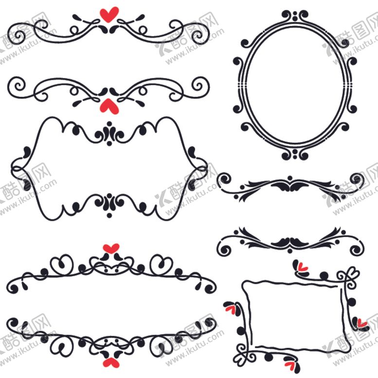 编号：10245209090507416909【酷图网】源文件下载-手绘边框线条