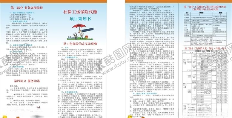 编号：65400306302207578423【酷图网】源文件下载-社保工伤保险代缴项目策划书