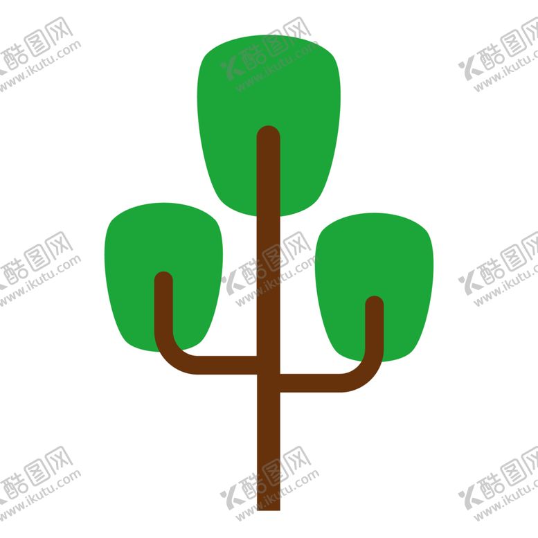 编号：78551810250528461545【酷图网】源文件下载-树木植物标志图形图标装饰素材