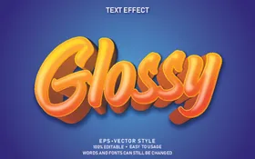 3D立体可编辑字体样机艺术透明玻璃效果烟雾效果