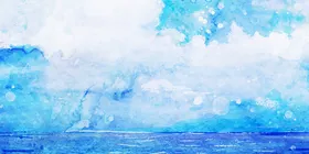 水墨背景卡通书法国画