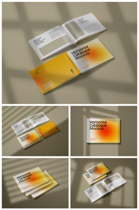 册页宣传册册子杂志样机