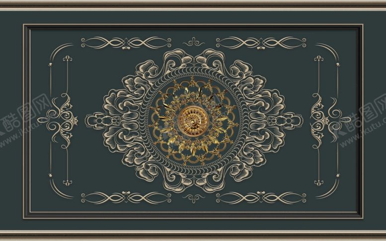 编号：19409109260322428800【酷图网】源文件下载-新中式背景墙