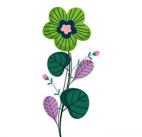 手绘花