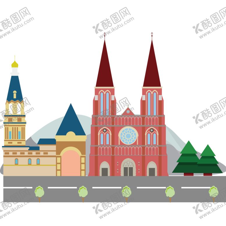 编号：79979006191441322090【酷图网】源文件下载-卡通城市