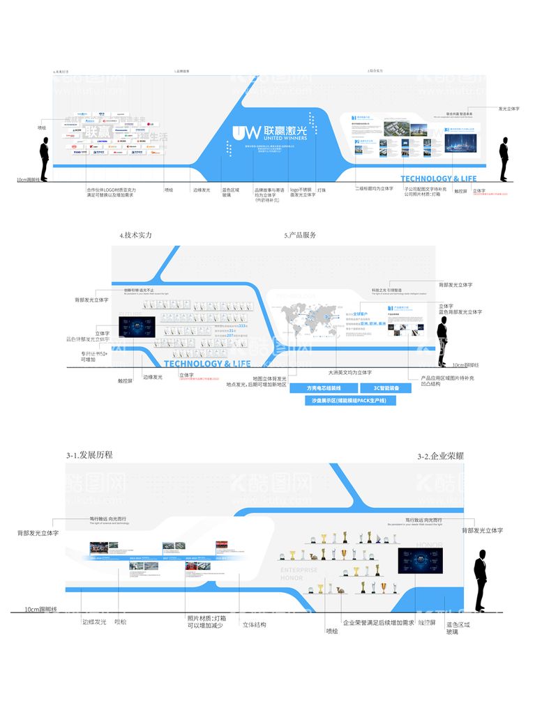 编号：49355411252156043097【酷图网】源文件下载-科技企业展厅文化墙背景板