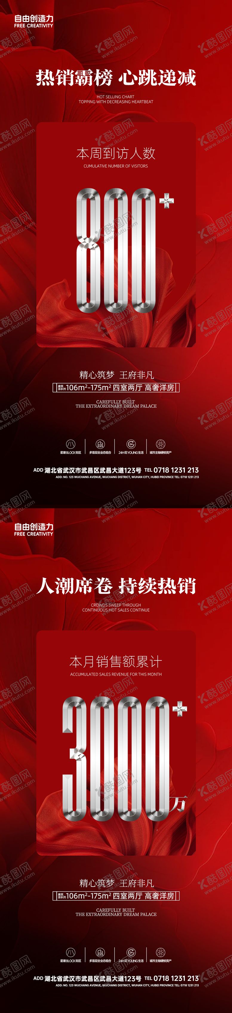 编号：92020609140414535920【酷图网】源文件下载-地产热销人气数据系列海报