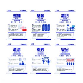 6S展板企业文化海报