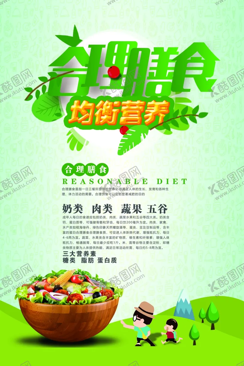 编号：31430403281844081651【酷图网】源文件下载-合理膳食