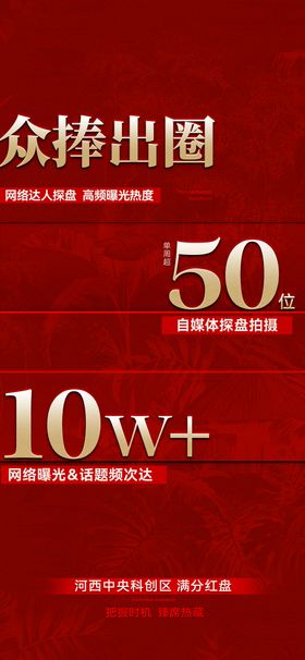 地产人气热销海报