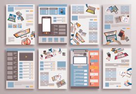 多彩文具办公素材集合