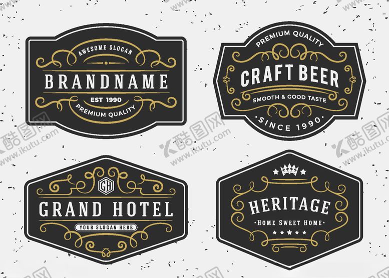 编号：64673810012021106559【酷图网】源文件下载-矢量标签素材