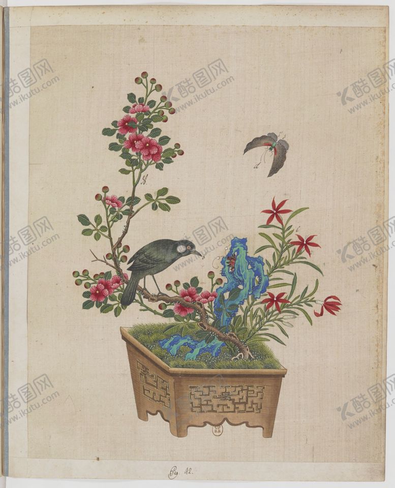 编号：43989103292152198391【酷图网】源文件下载-盆景花鸟