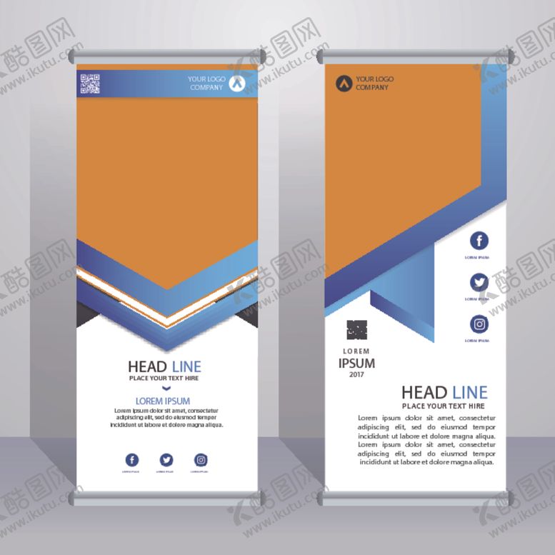 编号：48187710292247423535【酷图网】源文件下载-易拉宝X展架模板