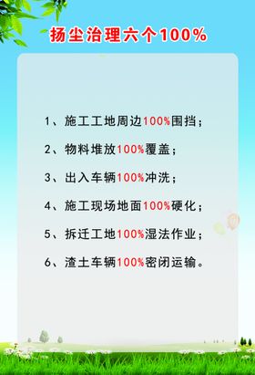 扬尘治理六个100%