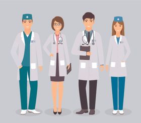 医护主题场景插画