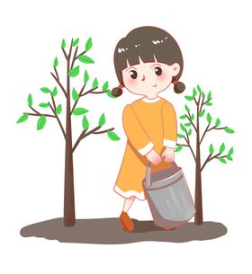 植树的女孩