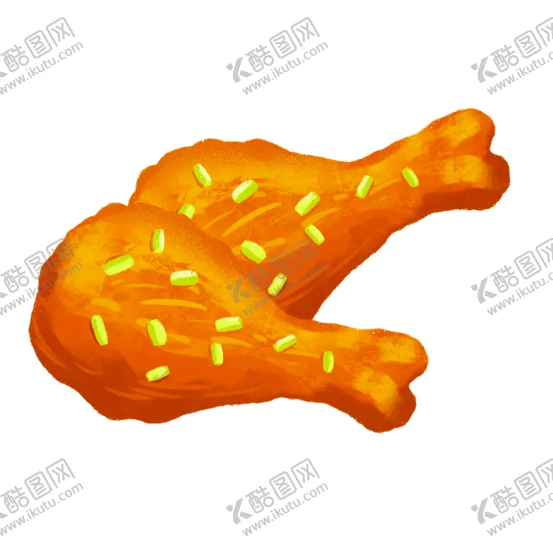 编号：70988802191948263487【酷图网】源文件下载-卡通鸡腿插画