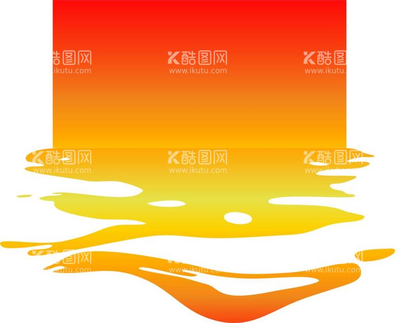 编号：42552612020300019630【酷图网】源文件下载-夕阳渐变波光粼粼