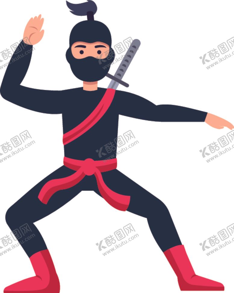 编号：66851210291338098927【酷图网】源文件下载-卡通忍者